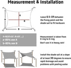 LOVE STORY Rectangle 8'x15' Waterproof Sun Shade Sail Canopy UV Block - Image 2