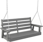 IVY&LANE Outdoor Porch Swing | HDPE Plastic | 2-Person | Hanging Bench Swings | by IVYLANE