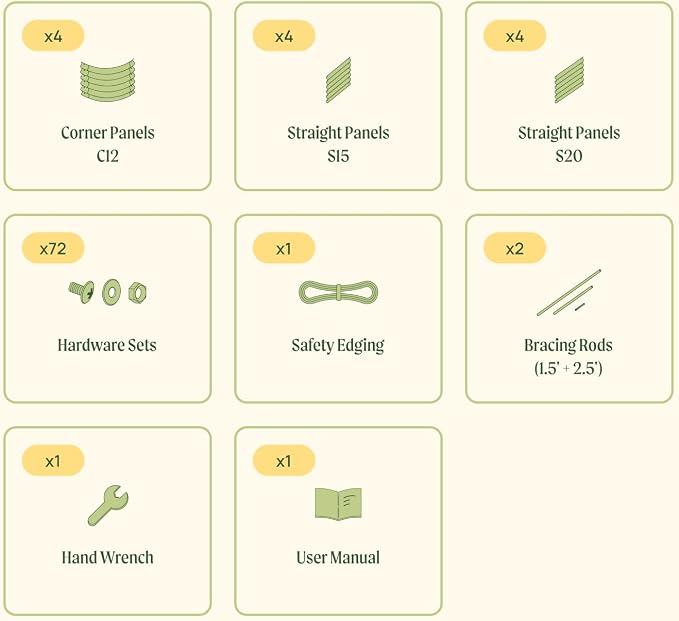 Vego garden Raised Garden Bed Kit, Pearl White - Image 9
