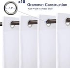 PureFit Outdoor Curtains for Patio Waterproof Weatherproof, UV Resistant - Image 4