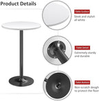 Furmax Bistro Pub Table Round Bar Height Cocktail Table - Image 6