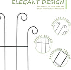 4 Pack 32 Inch Plant Trellis Outdoor Metal Trellis - Image 3