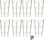 8 Pack Tomato Cage for Garden Plant Support, 18 inches Small Tomato Cages by HOYEJYOU