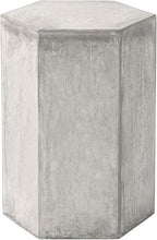 COSIEST Concrete Accent Table, Hexagon Patio Side Table 14.5''Wx16''H, Modular - Image 5