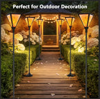 Upgraded Extra-Tall Solar Lights Outdoor, 2 Pack Flickering Flame Solar Torch - Image 7