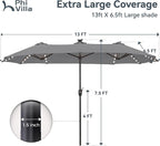 PHI VILLA 13ft Patio Umbrella - Image 2