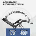 Zero Gravity Chair Set of 4 Oversized Padded Recliner - Image 5