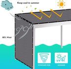 90% Shade Cloth Sun Shade Fabric Privacy Screen Shade Cover - Image 2