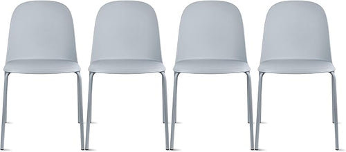 2xhome Modern Stackable Armless Dining Chair | Plastic Shell Seat by 2xhome