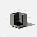 Veradek Block Series Cube Plastic Planter - Image 3