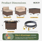 Aoxun 8 Piece Patio Furniture Set - Image 7