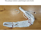 Belit 2 Pack Macrame Plant Hangers Indoor Hanging Planter Basket Decorative - Image 7