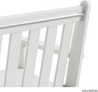 POLYWOOD GNB48WH Vineyard 48" Bench - Image 7