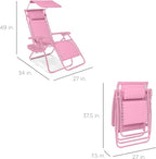Best Choice Products Folding Zero Gravity Outdoor Recliner Patio Lounge Chair - Image 2
