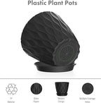 6 inch Plant Pots, 5 Pack Flower Pots - Image 4