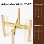 MUDEELA Plant Stand for Indoor Plants: Adjustable Width Fits 8-12 Inch Pots - Image 2