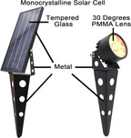 Solar Outdoor Spotlight Legacy 50X 4PK, Garden Landscape Yard Pathway Light - Image 2