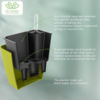 5 inch Self Watering Planters for Indoor Plants 3 Pack Plastic African Violet - Image 6