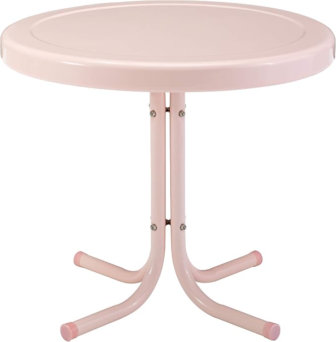 Crosley Furniture Griffith Weather Resistant Retro Metal Outdoor Side Table by CrosleyFurniture