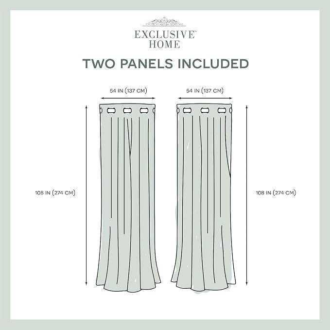 Exclusive Home Canopy Stripe Indoor/Outdoor Grommet Top Curtain Panel, Taupe / - Image 6