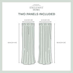 Exclusive Home Canopy Stripe Indoor/Outdoor Grommet Top Curtain Panel, Teal / - Image 6
