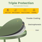 danpinera Outdoor Side Tables, Weather Resistant Steel Patio Side Table - Image 4