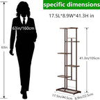 LINZINAR Plant Stand Metal 6 Tier 7 Potted Multiple Flower Pot Holder Shelf - Image 4