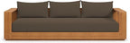 Modway Tahoe Acacia Wood Outdoor Patio Sofa in Natural Cocoa - Image 12
