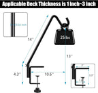FEED GARDEN 2 Pack 14 Inch Deck Hook, Deck Bird Feeder Hanger, Applicable Deck - Image 3