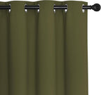 NICETOWN Olive Green Blackout Curtains - Image 7