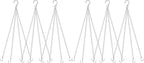 garini 6 Pack, 23 Inch Silver Hanging Baskets Chain, Hanging Chains by garini