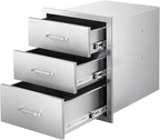 VEVOR Outdoor Kitchen Drawers 18.11" W x 23.23" D x 23.23" H, Triple-Access by VEVOR