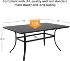 Grand patio 10-Piece Outdoor Dining Set, 8 Leather-Look Wicker Swivel Patio - Image 6