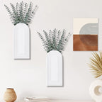 2 Pack Wooden Wall Vase Set - Image 7