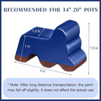 Kigeli 12 Pcs Resin Pot Feet for Outdoor Planters 3 Inch Long 1.5 Inch Tall - Image 2