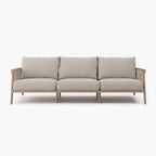 Acanva Modern All-Weather Aluminum Outdoor Patio Sofa - Image 9