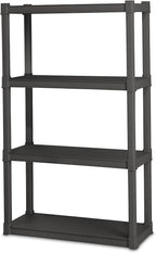 Sterilite 4 Shelf Unit, Heavy-Duty Shelving Storage and Utility Rack - Image 8