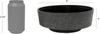 The HC Companies 8 Inch Round Plastic Succulent Capri Bowl 8"x8"x3" in Faux - Image 4