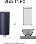 Kante 18.9 Inch Tall Cylindrical Planter, Large Round Plant Pots - Image 2