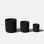 Veradek Demi Series Set of 3 Round Planters - Image 2