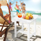 Y&M Outdoor Side Table, HIPS Adirondack Small Single Table, Waterproof Square - Image 2