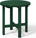 WestinTrends Dylan Adirondack Round Outdoor Side Table, Dark Green - Image 4