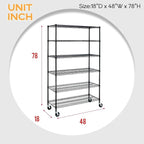 BestOffice | 6-Tier Wire Storage Shelves - Image 3