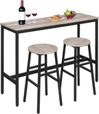Bar Stools, 28 Inch Kitchen Breakfast Bar Stools, Industrial Stools, Easy - Image 8