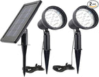SUNLONG Solar Powered Spot Lights Outdoor Waterproof 2 in 1 Bright Solar by MakeYournightBrightandWarm
