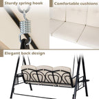 U-MAX 3-Seat Outdoor Patio Swing Chair, Swing Glider - Image 5