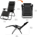 Amazon Basics Outdoor Patio Zero Gravity Portable Folding Reclining Lounge Chair - Image 3