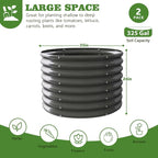 A ANLEOLIFE 6-Pack 6X3X2ft & 3x3x2ft Deep Root Galvanized Raised Garden Beds - Image 7