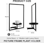 Sisher Plant Stand Indoor Outdoor, Window Plant Shelf Picture Frame Wall Plant - Image 2