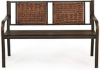 S AFSTAR Outdoor Garden Bench, Polyethylene, 50.5 in Width, 2 Adults - Image 9